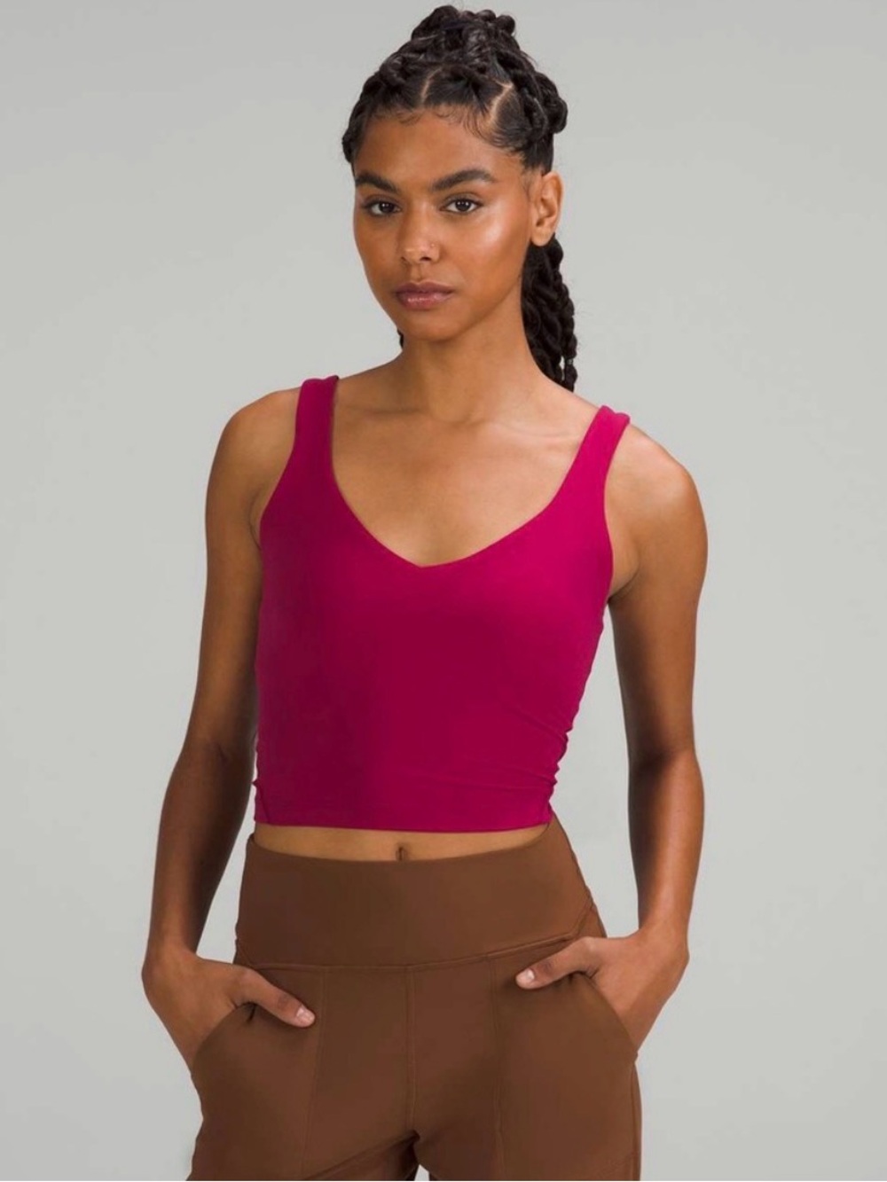 Lululemon Align Tank Top Magenta Berry Nulu Size 8